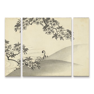 Trademark Fine Art -Unknown  Japanese Cherry Blossom Tree B  Panel Set Art