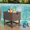 Hyleory Portable HDPE Side Table, 3-in-1 Patio Cooler Table - 2 of 4