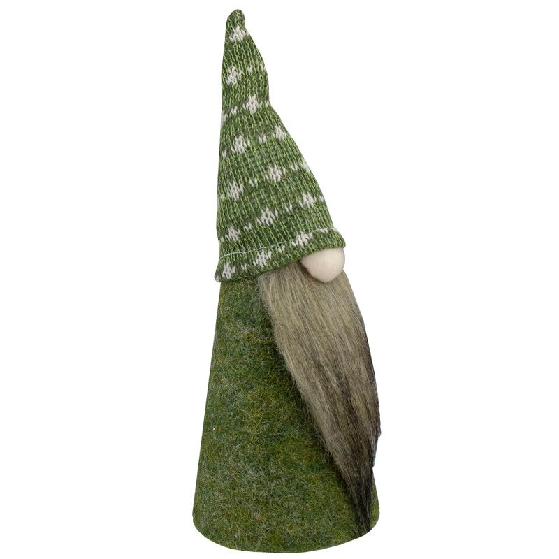 Northlight 9" Green and White Cone Gnome Christmas Tabletop Decor, 2 of 5