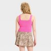Girls' Scallop Trim Sweater Tank Top - art class™ - 2 of 3