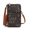 MKF Collection Cossetta Cell Phone Crossbody Wristlet Handbag Vegan Leather Versatile Multi-Use Phone Holder by Mia K - 2 of 4