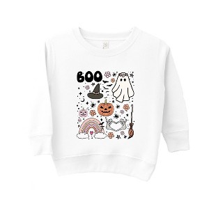 The Juniper Shop Boo Collage Toddler Graphic Sweatshirt - 1 of 3