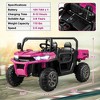 Costway 12v 2 Seater Ride On Utv Dump Truck Remote W/ Electric Dump Bed ...