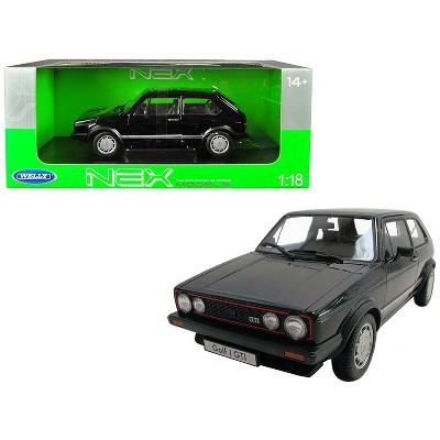 Volkswagen Golf 1 GTI Black 1/18 Diecast Model Car by Welly