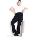 Women's Plus Size Supima® Bootleg Legging Black - tall | AVENUE LEISURE