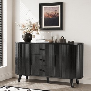 Buenhomino 47" Modern Sideboard, Buffet Cabinet With Drawers and Adjustable Shelves - 1 of 4
