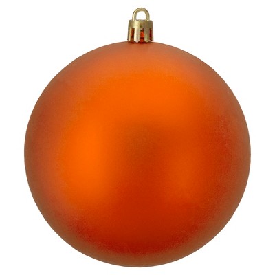 Northlight 4" Shatterproof Matte Christmas Ball Ornament - Orange