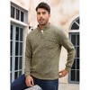 Clearlove Men's Slim Fit Wool Blend Henley Neck Pullover Sweater Warm Knit Long Sleeve Thermal Top Winter Casual Comfort - 2 of 4