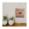 Transpac Wood 15.75 in. Brown Valentines Day Love You More Wall Decor - 4 of 4