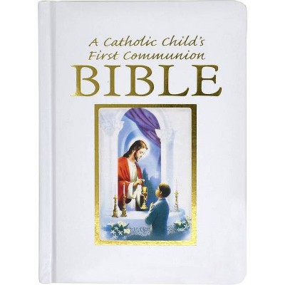 Catholic Child's Traditions First Communion Gift Bible-Nab-Boy - by  Ruth Hannon & Victor Hoagland (Hardcover)