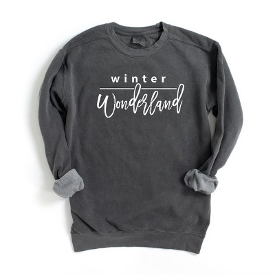 Simply Sage Market Women's Garment Dyed Graphic Sweatshirt Winter Wonderland