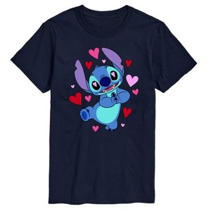 Men's - Lilo and Stitch - Heart Eyes Short Sleeve Graphic T-Shirt - 1 of 4