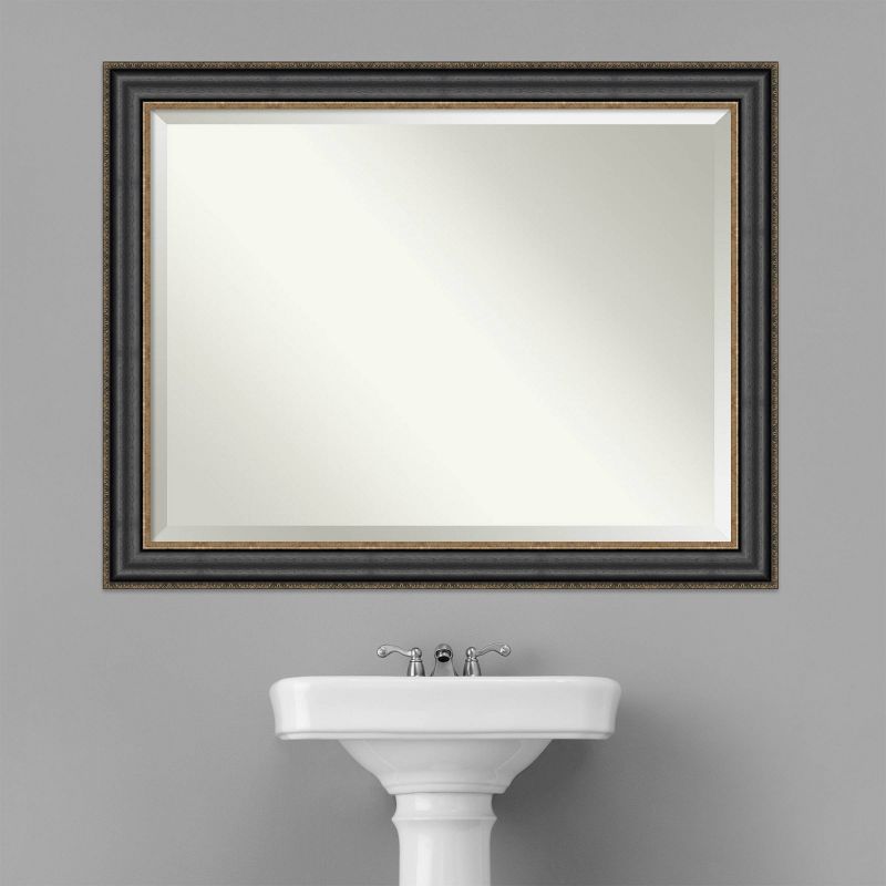Thomas Bronze Framed Bathroom Vanity Wall Mirror Black - Amanti Art, 5 of 7