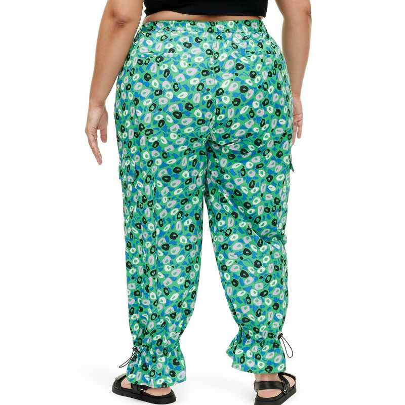 Women's Utility Jazz Dot Green Cargo Pants - DVF for Target, 2 of 8