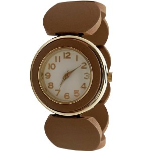 Olivia Pratt Stretch Wooden Watch - 1 of 3