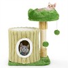 FURNIinspire Pet Tower Indoor Cat Tree Cat Tower Cozy Cat Apartment, Cat Condo with Sisal Grab Post, Shake Ball, Multicolored, 16.5"*12"*21.5" - 2 of 4