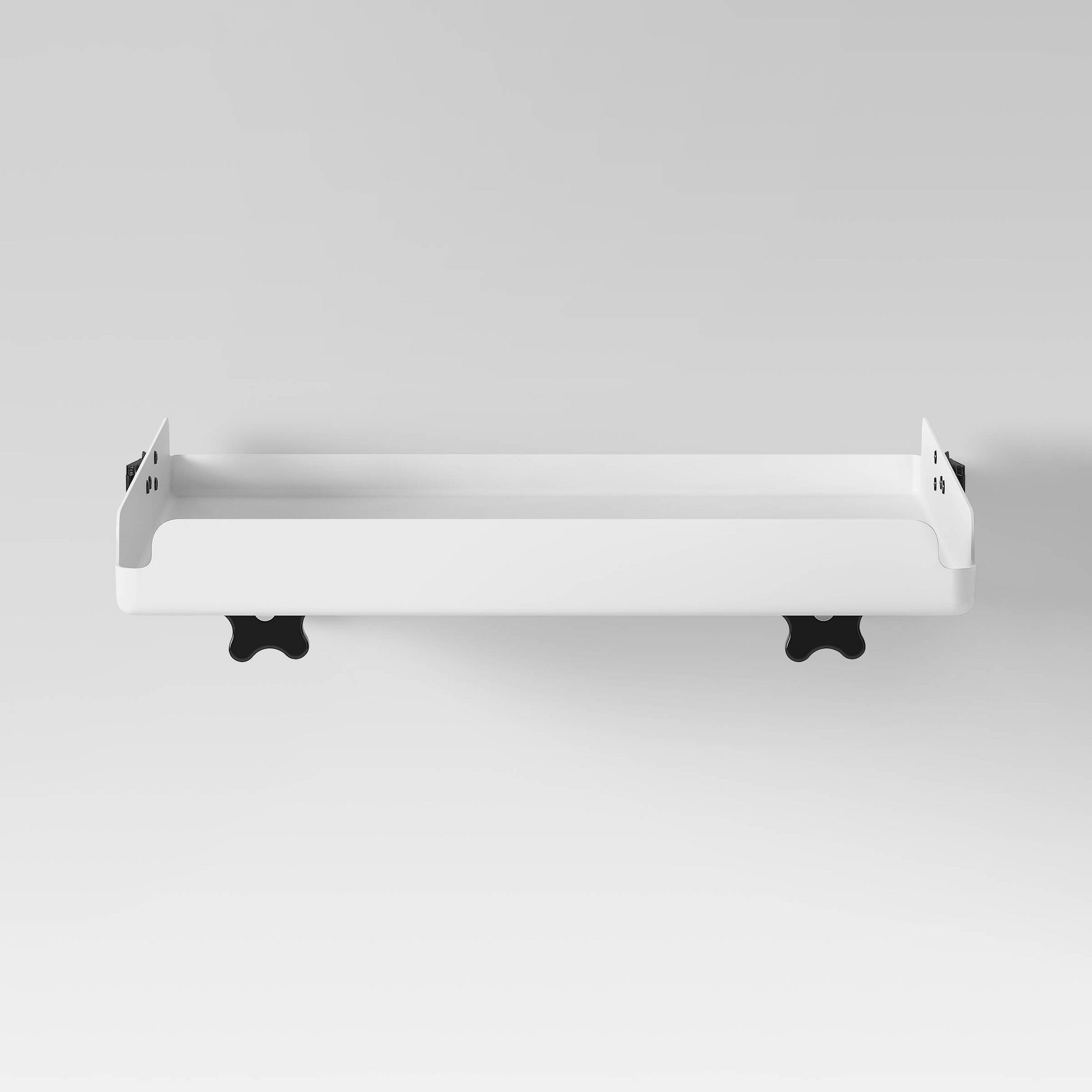 Dorm Fold Down Loft Tray Nightstand White - Room Essentials: Sturdy Steel, Multipurpose, No Assembly Required