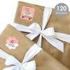 Big Dot of Happiness Groovy Christmas - Assorted Pastel Holiday Party Gift Tag Labels - To and From Stickers - 12 Sheets - 120 Stickers - 2 of 4