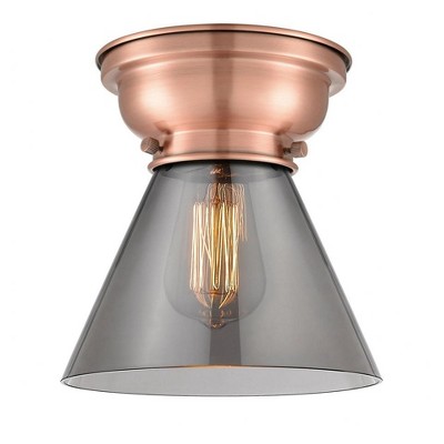 Cone - 1 Light Flush Mount In Industrial Style-7.4 Inches Tall and 7.75 Inches Wide