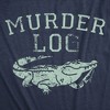 Womens Funny T Shirts Murder Log Sarcastic Alligator Graphic Novelty Tee For Ladies - Crazy Dog Women's T Shirt - 2 of 4