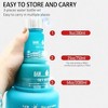 BABYYER 3-Piece Water Bottle Set (64oz, 26oz, 9oz) With Time Markings & Straw Lid - For Gym, Office, Hiking & Travel - 4 of 4