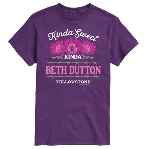Men's - Yellowstone - Kinda Sweet Kinda Beth Dutton Short Sleeve Graphic T-Shirt - 1 of 4