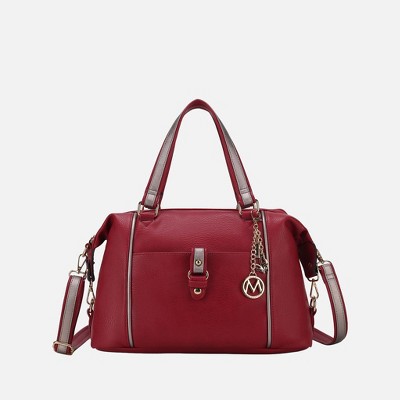 MKF Collection Lightweight Satchel Bag with Adjustable Strap, Opal | MKF Collection by Mia K - Red Pewter — фото 2