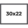 PosterPalooza | Linear Black Picture Frame - UV Acrylic, Backing Board, Hanging Hardware Included - 2 of 4