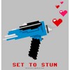 Women's Star Trek Valentine's Pixel Set Phasers to Stun Scoop Neck - 2 of 4