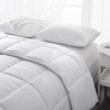 Peace Nest Medium Weight Down Alternative Comforter Duvet Insert, White/Clover, Full/Queen - 3 of 4