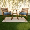 2pc Canvas Tufted Outdoor Bench Cushion Set - Sorra Home - 2 of 3