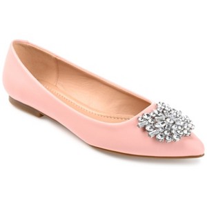 Journee Collection Womens Renzo Slip On Pointed Toe Ballet Flats - 1 of 4