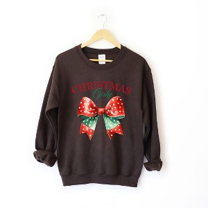 Simply Sage Market Women's Graphic Sweatshirt Coquette Christmas Girly - 1 of 4