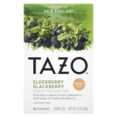 Tazo Foragers Elderberry Blackberry Tea 16ct Target