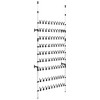 vidaXL Telescopic Shoe Rack with Rods Aluminum - 2 of 4