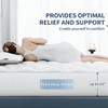 Queen Mattress Pad, Hypoallergenic Cotton Cover, 18 - 22 Deep Pocket Protector, Breathable Noiseless - 2 of 2