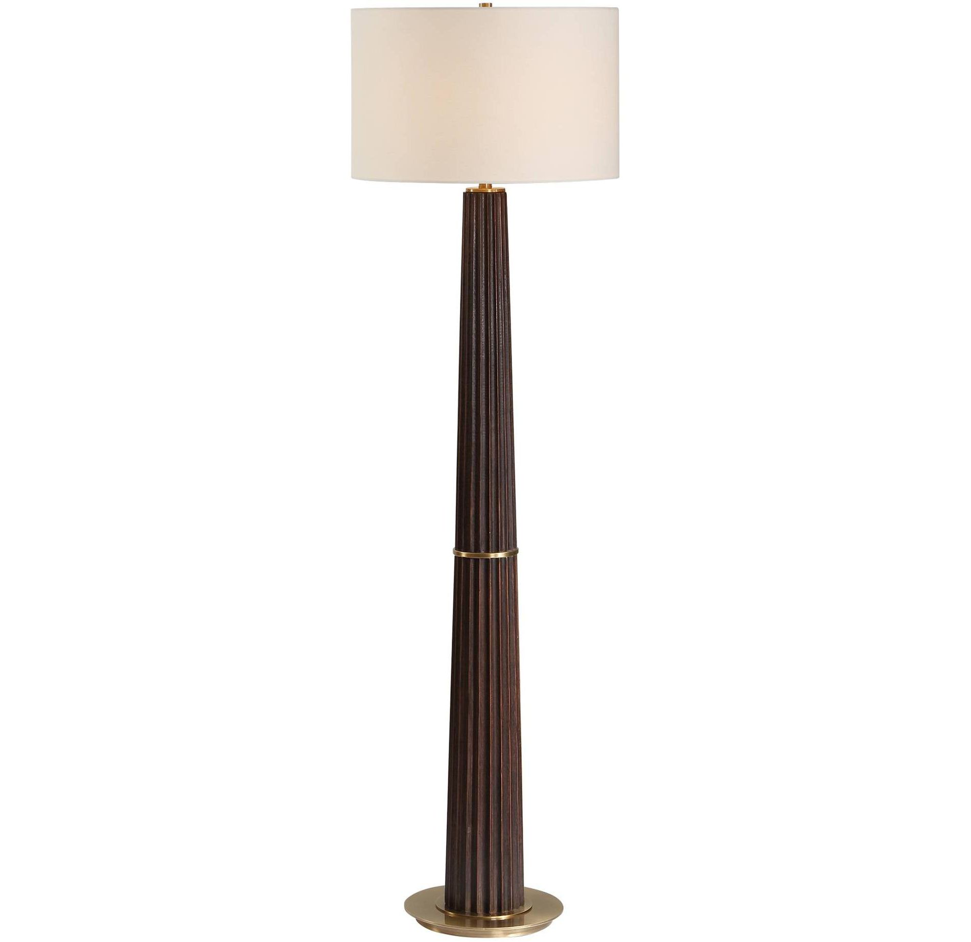 Uttermost Forage 62 1/2" High Wood Floor Lamp
