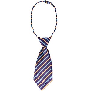 Elerevyo Women's Adjustable Stripe Plastic Clip Closure Bow Tie One Size - 1 of 4