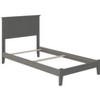 AFI Furnishings Nantucket Twin Traditional Bed with Open Footboard and Turbo Charger in Grey - 2 of 4