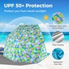 Tangkula Portable Beach Tent for 2-4 People 2-In-1 Sun Canopy Umbrella with Extendable Floor Roll-Up Windows Dual Side Flaps Carry Bag UPF 50+ - image 4 of 4