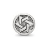 Black Bow Jewelry Sterling Silver Star of David Round Bead Charm - 3 of 4