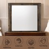 Elettra Rustic Walnut Finish Mirror - 3 of 4
