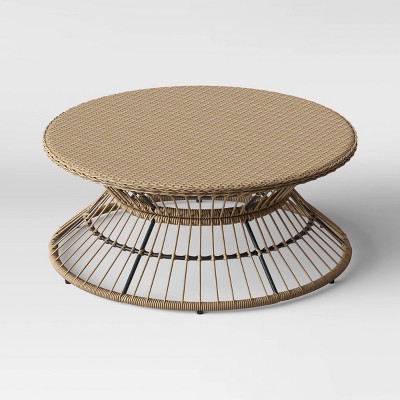 wicker coffee table target