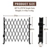 Double Folding Security Door,Portable Flexible Expandable Fence Gate, Steel Accordion Security Gate - 2 of 4