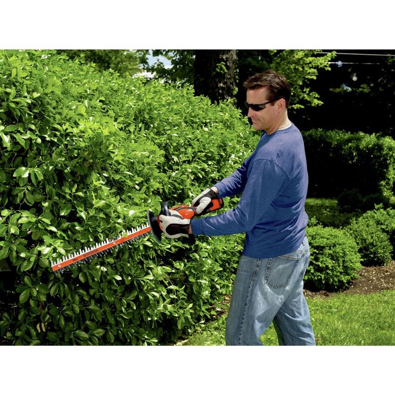 Black & Decker LHT2436 40V MAX Lithium-Ion Dual Action 24 in. Cordless Hedge Trimmer Kit, 6 of 8