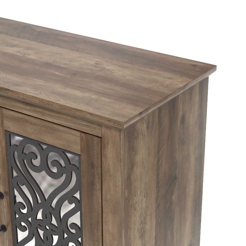 Galano Calidia Accent Cabinet with 2 Doors in Knotty Oak, Dusty Gray Oak, 5 of 13