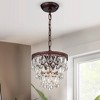 9.84" x 9.84" x 49.62" 3-Light Eresu Chandelier Brown - Warehouse Of Tiffany: Antique Copper, Crystal Drops, ETL Listed - 2 of 4