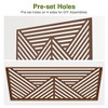 Wooakway 72"H 47"W Outdoor Metal Garden Trellis Privacy Screen Lattice Panel Indoor Room Divider - 4 of 4
