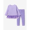 PATPAT Disney Princess Frozen Toddler Girls Clothes: Ruffle Sleeve Sweatshirts and Leggings Summer Coordinate Outfit - 2 of 4