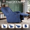 FURNIinspire Sofas Power Lift Recliner Sofas with Massage and Heat for Elderly People for Living Room, Blue,39.8"*29"*41" - 4 of 4